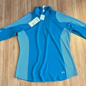 NEW Women’s Under Armour UA Golf Quarter-Zip Pullover - Blue/Teal - XL